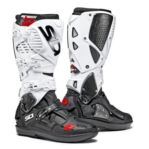 SIDI CROSSFIRE 3 BLACK AND WHITE BOOTS